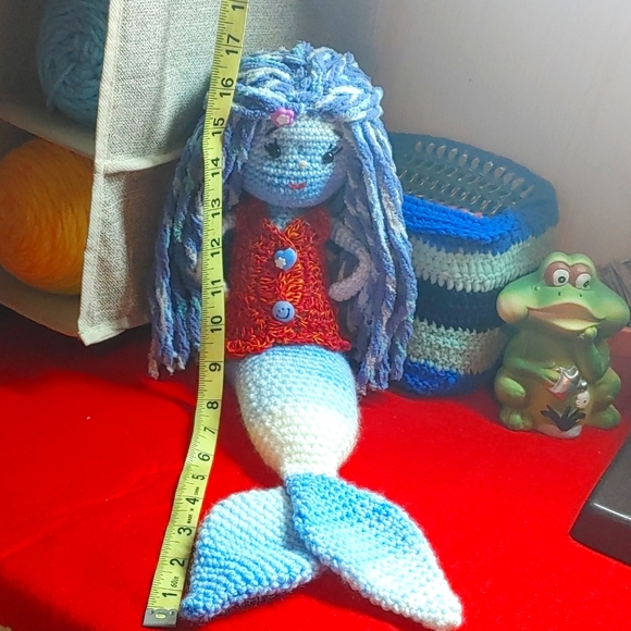 Blue Mermaid Doll - Picture 5 of 5